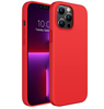 iPhone 13 pro phone case Soft Flexible Rubber Protective Cover red liquid silicone