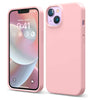 iPhone 14 phone case Soft Flexible Rubber Protective Cover pink liquid silicone