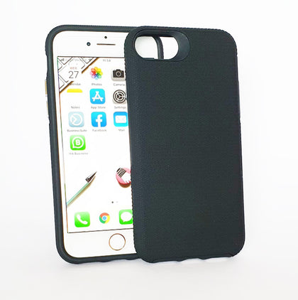 iPhone SE 2022 3rd gen /7/8/SE 2020 phone case anti drop anti slip shockproof rugged dotted black