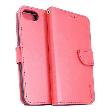 iPhone SE 2022 3rd gen /7/8/SE 2020 phone case wallet cover flip anti drop anti slip shockproof red