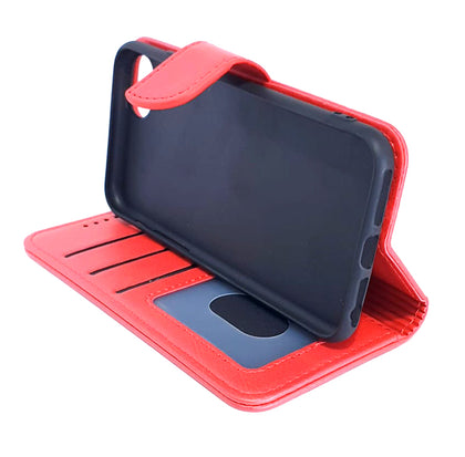 iPhone SE 2022 3rd gen /7/8/SE 2020 phone case wallet cover flip anti drop anti slip shockproof red